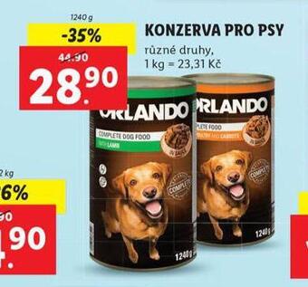 Lidl Konzerva pro psy nabídka
