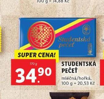 Lidl Studentská pečeť nabídka