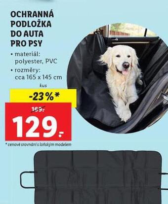 Lidl Ochranná podložka do auta pro psy nabídka