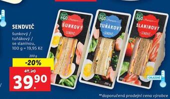 Lidl Sendvič nabídka