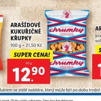 Lidl Arašídové kukuřičné křupky nabídka