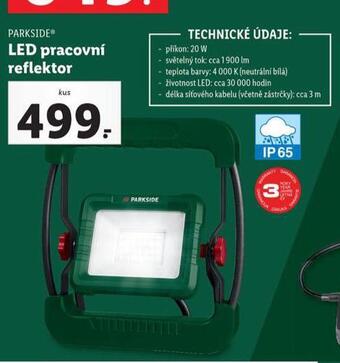 Lidl Led pracovní reflektor nabídka
