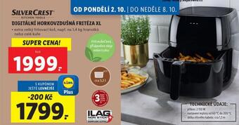 Lidl Digitální horkovzdušná fritéza nabídka