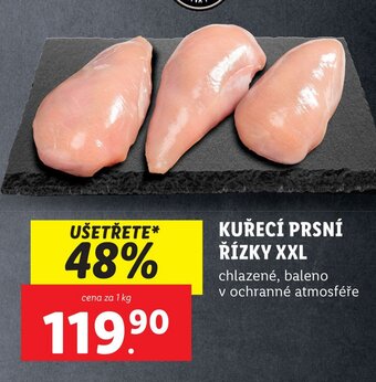 Lidl KUŘECÍ PRSNÍ ŘÍZKY XXL nabídka