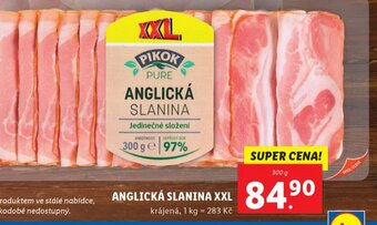 Lidl ANGLICKÁ SLANINA XXL nabídka