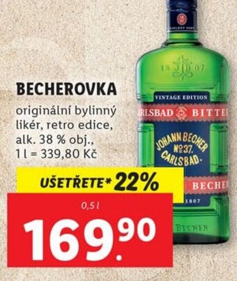 Lidl BECHEROVKA nabídka