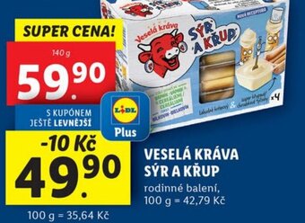 Lidl VESELÁ KRÁVA SÝR A KRUP nabídka