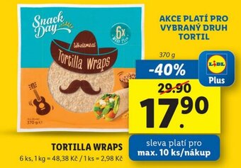 Lidl TORTILLA WRAPS nabídka