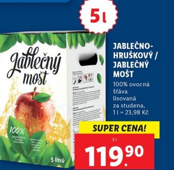 Lidl JABLEČNO-HRUŠKOVÝ/ JABLEČNÝ MOŠT nabídka