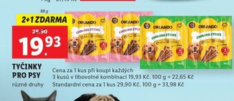 Lidl ORLANDO TYČINKY PRO PSY nabídka