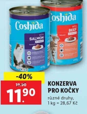 Lidl KONZERVA PRO KOČKY nabídka