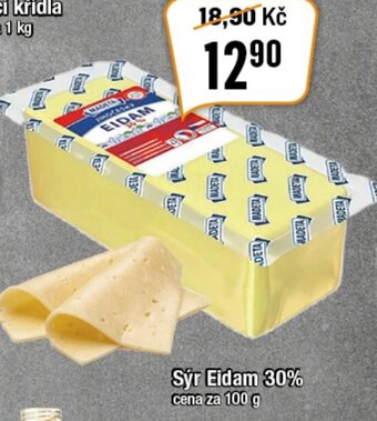TEMPO Sýr Eidam 30% cena za 100 g nabídka