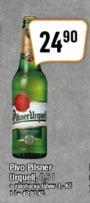 TEMPO Pivo Pilsner Urquell, 0,5 l. nabídka