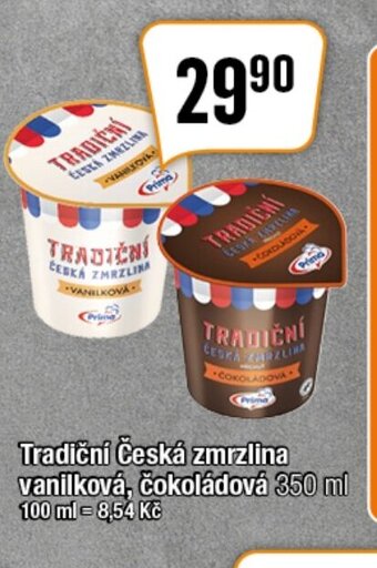 TEMPO Tradiční česká zmrzlina vanilková, čokoládová 350 ml nabídka