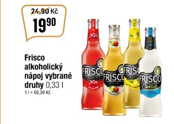 Frisco alkoholický nápoj vybrané druhy 0,33 l.