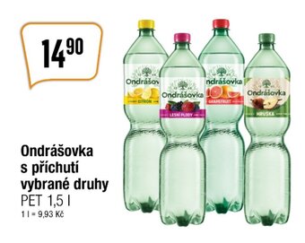 TEMPO Ondrášovka s příchutí vybrané druhy PET 1,5 l. nabídka