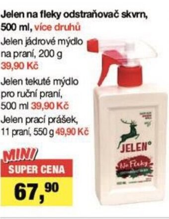 Jelen na fleky odstraňovač skvrn, 500 ml