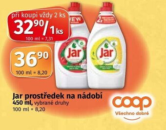 COOP TIP Jar prostředek na nádobí 450 ml. nabídka