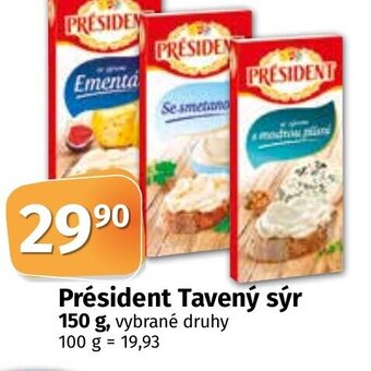 COOP TIP Président Tavený sýr 150 g nabídka