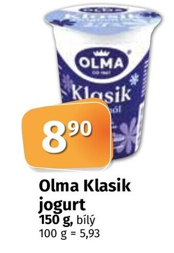 COOP TIP Olma Klasik jogurt 150 g nabídka