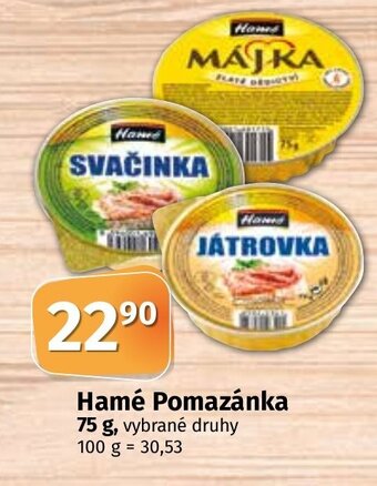 COOP TIP Hamé Pomazánka 75 g nabídka