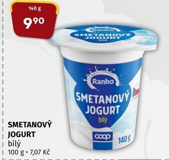Coop SMETANOVÝ JOGURT nabídka