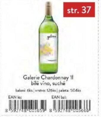 Qanto Galerie Chardonnay 1 l. bílé víno, suché nabídka