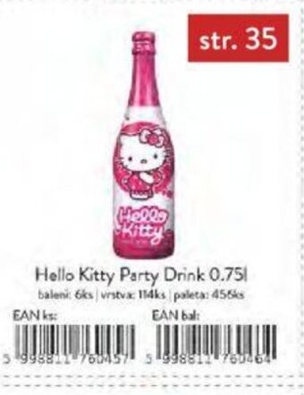 Qanto Hello Kitty Party Drink 0.75 l. nabídka