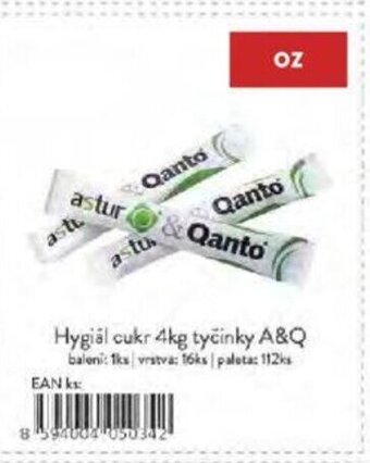 Qanto Hygial cukr 4kg tyčinky A&Q nabídka