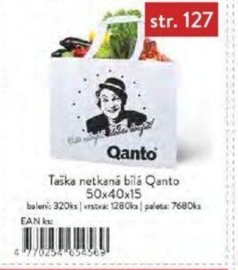 Qanto Taška netkaná bílá Qanto 50x40x15 nabídka