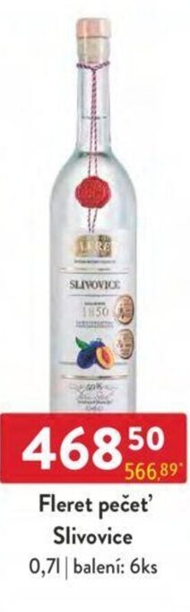 Qanto Fleret pečet' Slivovice 0,7 l. nabídka