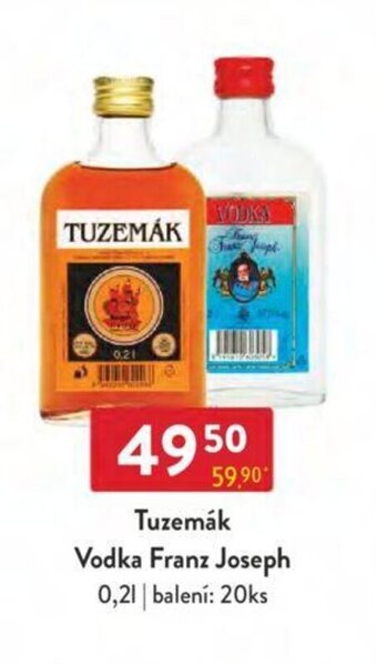 Qanto Tuzemák Vodka Franz Joseph 0,2 l. nabídka