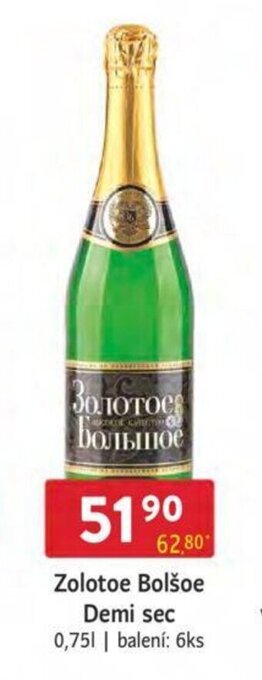 Qanto Zolotoe Bolšoe Demi sec 0,75 l. nabídka