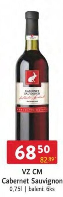 Qanto VZ CM Cabernet Sauvignon 0,75 l. nabídka