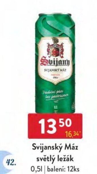 Qanto Svijanský Máz světlý ležák 0,5 l. nabídka