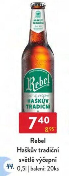 Qanto Rebel Haškův tradiční světlé výčepní 0.5 l. nabídka