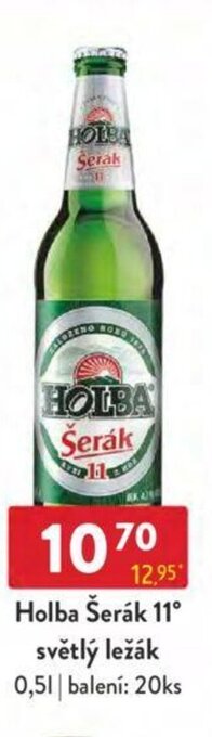 Qanto Holba Šerák 11° světlý ležák 0,5 l. nabídka
