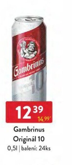 Qanto Gambrinus Originál 10 0,5 l. nabídka