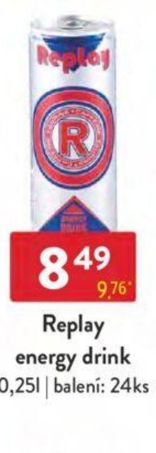Qanto Replay energy drink 0,25 l. nabídka