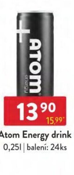 Qanto Atom Energy drink 0.25 l. nabídka