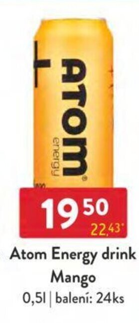 Qanto Atom Energy drink Mango 0.5 l. nabídka