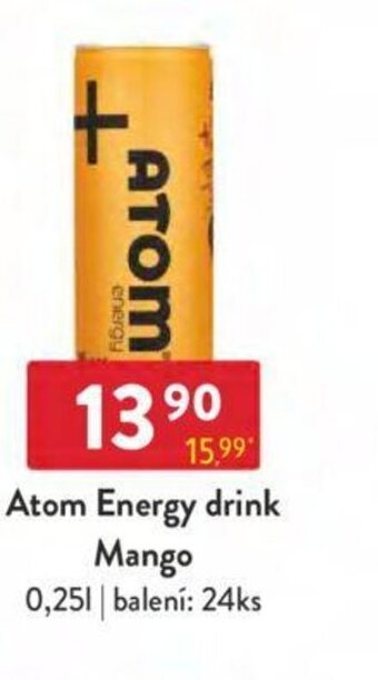 Qanto Atom Energy drink Mango 0,25 l. nabídka