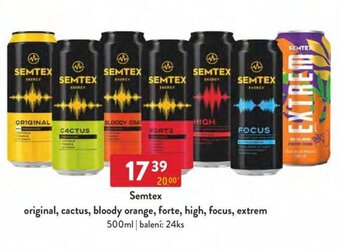 Qanto Semtex original, cactus, bloody orange, forte, high, focus, extrem 500ml nabídka