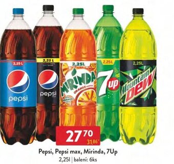 Qanto Pepsi, Pepsi max, Mirinda, 7Up 2.25 l. nabídka