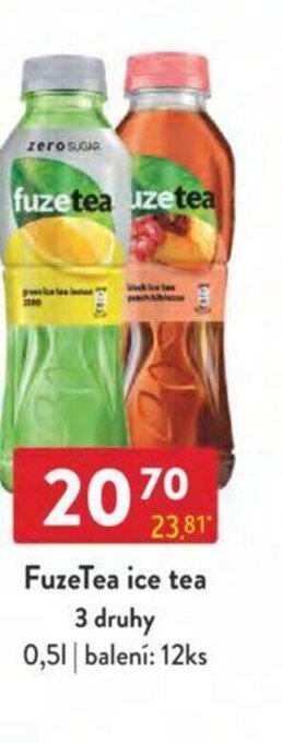 Qanto FuzeTea ice tea 3 druhy 0,5 l. nabídka