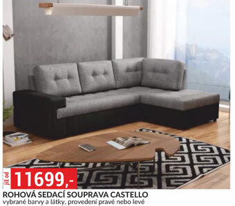 Baumax ROHOVÁ SEDACÍ SOUPRAVA CASTELLO nabídka