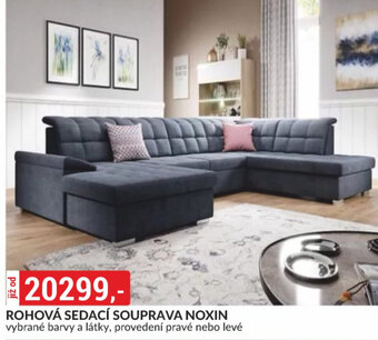 Baumax ROHOVÁ SEDACÍ SOUPRAVA NOXIN nabídka