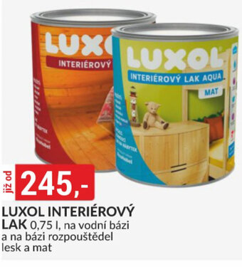 Baumax LUXOL INTERIÉROVÝ LAK 0,75 L nabídka