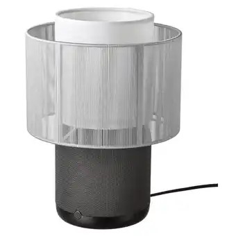 IKEA Symfonisk lampa s reprod. s wi-fi, text.stín., černá/bílá nabídka