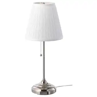IKEA Årstid stolní lampa, poniklováno/bílá nabídka
